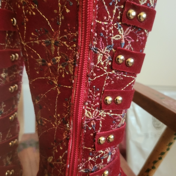 ♥️NWT♥️ TRISH SCULLY GIRLS CRIMSON BOOTS - Picture 5 of 16